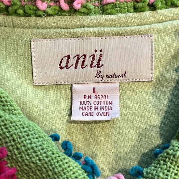 Anii By Natural 100% Cotton Large Jacket - Picture 4 of 8